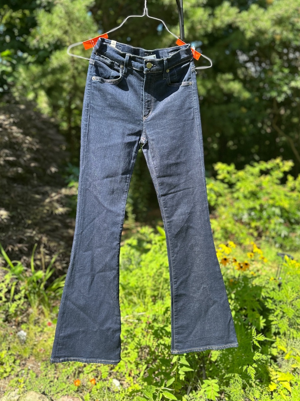 Citizens Of Humanity Fleetwood Petite High Rise Dark Wash Flare Jeans